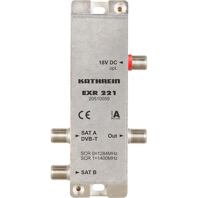 Kathrein EXR 221 EinkabelMultischalter auf 1x2 (Multischalter), SAT Zubehör, Silber