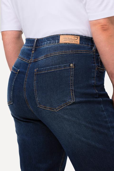 Immagine prodotto Ulla Popken Jeans modello Mandy di tessuto elasticizzato con taglio dritto a cinque tasche e cintura elastica (52)