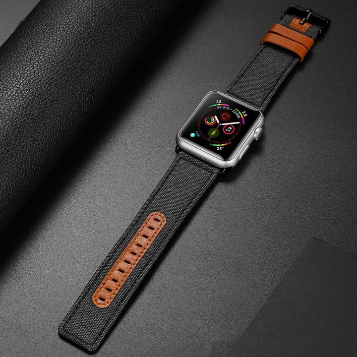 Productafbeelding Dux Ducis Apple Watch 38 / 40mm - leren bandje zwart (40 mm, Kunstleer)