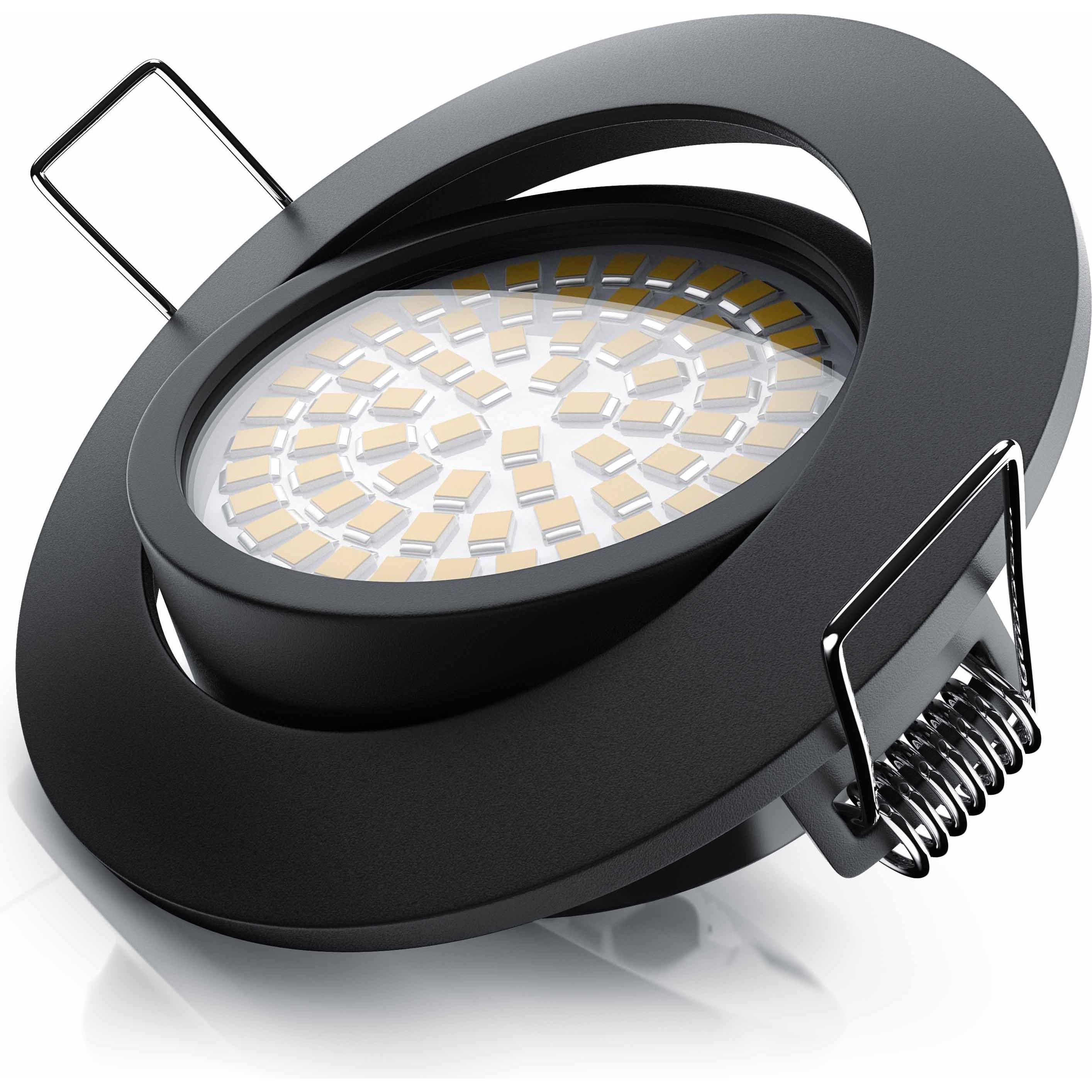 Brandson, Wandleuchte + Deckenleuchte, LED Deckenspot, dimmbar & schwenkbar, Einbaustrahler, Aluminium Einbauspot, Einba...