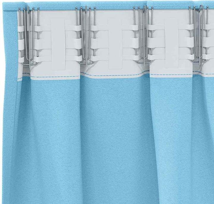 Actual product image vidaXL Light-shielding curtains (225 x 140 cm)