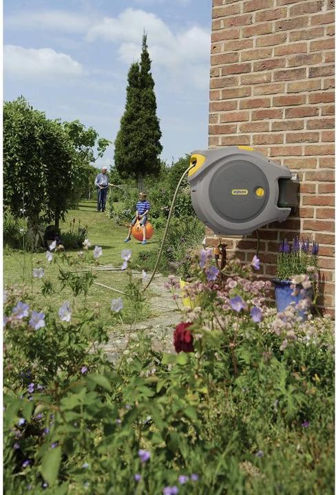 Actual product image Hozelock Garden hose reel Flow Max wall hose box 30m (28 m)