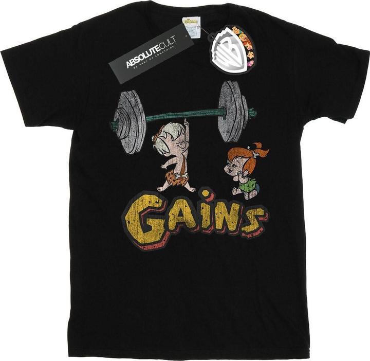 Actual product image The Flintstones Boys Bam Bam Gains Distressed T-Shirt (152, 158)