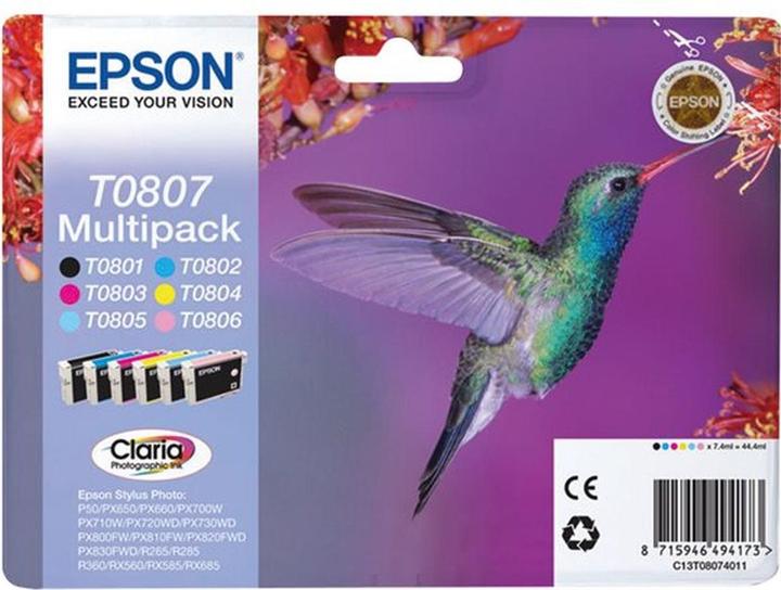 Productafbeelding Epson T0807 Claria Photographic (BK, C, LC, LM, M, Y)