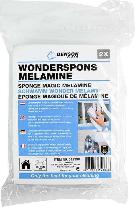 Actual product image Benson Clean Magic sponge melamine 2 pieces (2 pcs.)