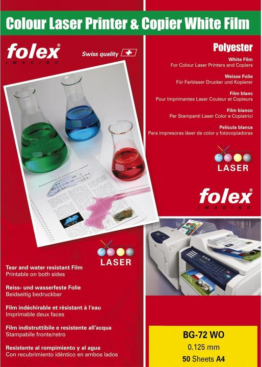 Produktbild Folex Laserfolie Color-Laser (50 x, A4)