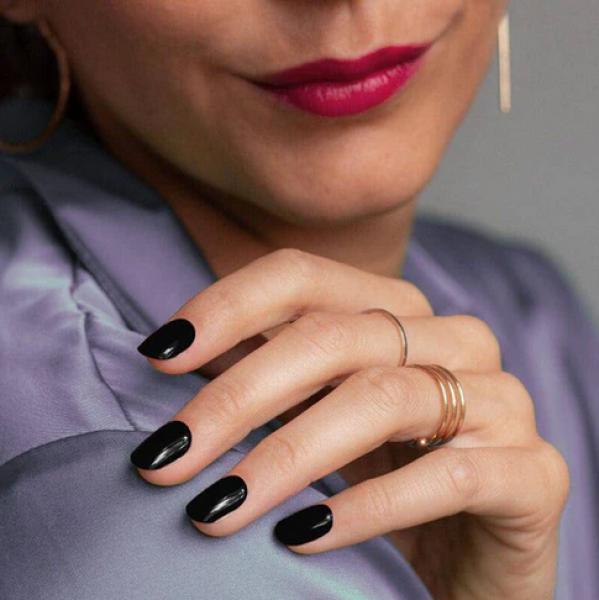 Produktbild MoYou London Gel Nail Strips Jet Black (Nagellacktrockner, Jet Black)