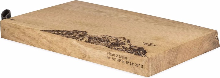 Actual product image Panorama Knife Wooden board RUSTIKAL Pilatus