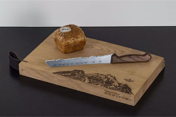 Actual product image Panorama Knife Wooden board RUSTIKAL Pilatus