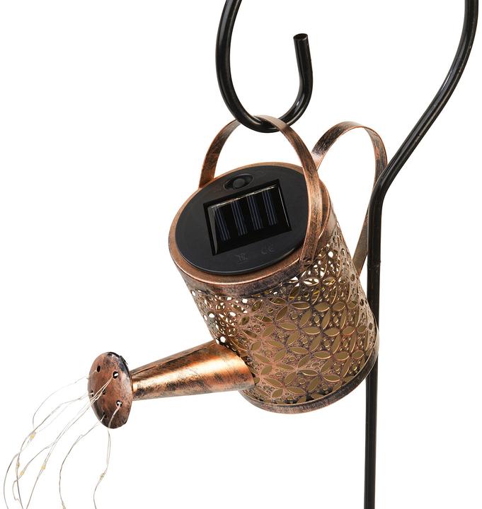 Produktbild Lunartec Deko Giesskanne mit Solar LED Beleuchtung, 4er Set (IP44)