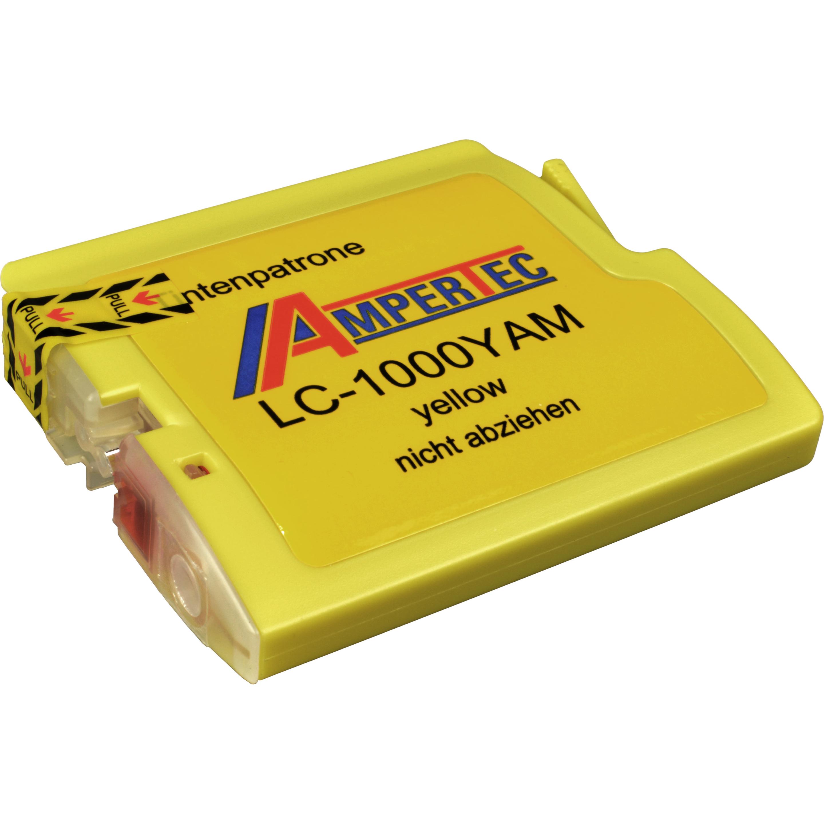 Ampertec, Druckerpatrone, Tinte kompatibel mit Brother LC-1000Y LC-970Y Universal (Y)