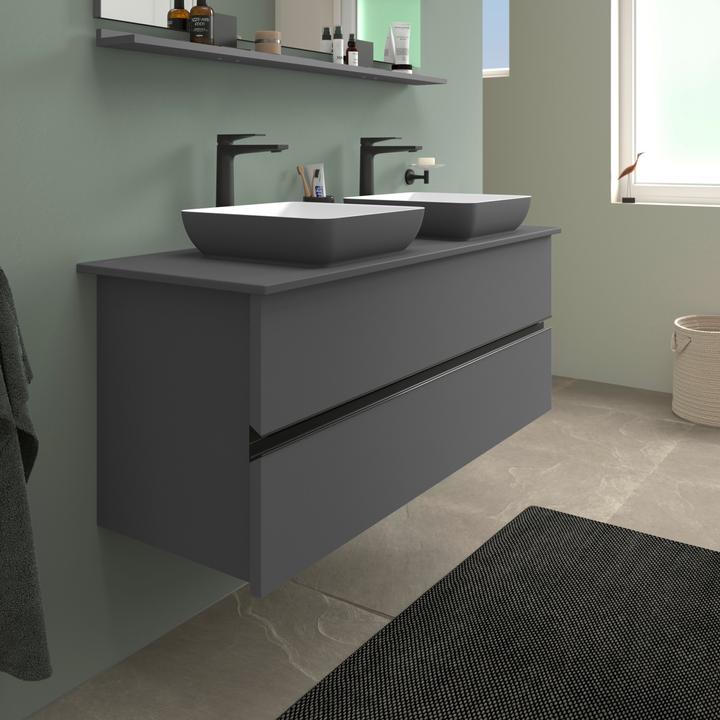 Immagine prodotto Duravit Lavabo da appoggio Sivida, angolare, 400x400mm, senza foro per rubinetto, senza sfioratore (400 mm, 400 mm)