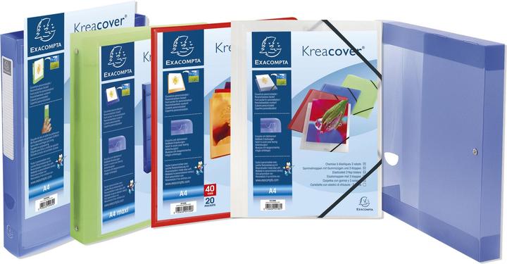 Image du produit Exacompta KREACOVER - Polypropylène A4 - 3 rabats (A4, 1x)