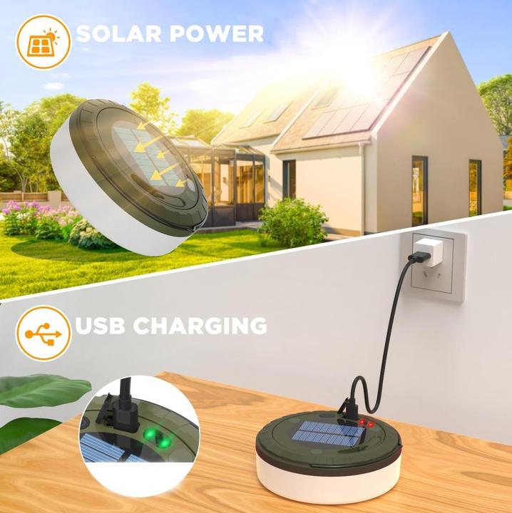 Produktbild GuGus LED Solar Camping Lichterkette zum Aufrollen (10 m)