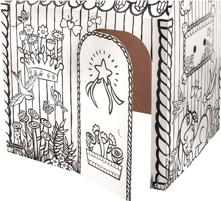 Actual product image Fellowes Playhouse BANKERS BOX 1232401 Unicorn 121x97x81cm