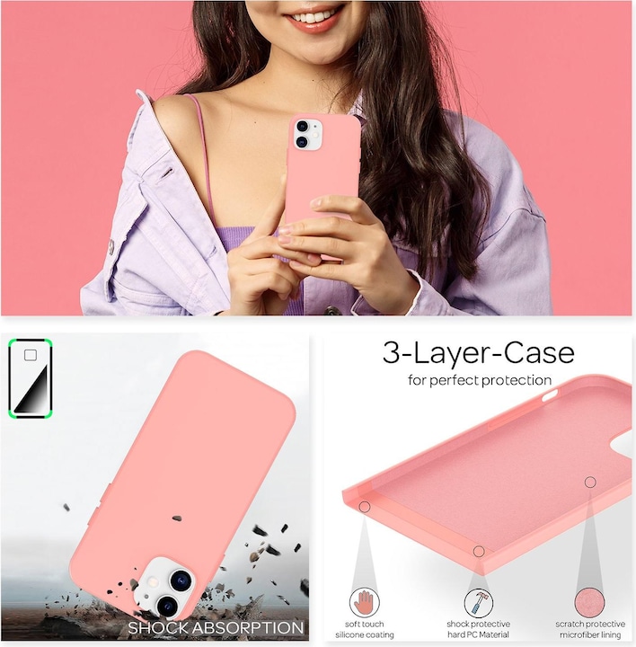 Actual product image Nalia Liquid silicone mobile phone case (Apple iPhone 12)