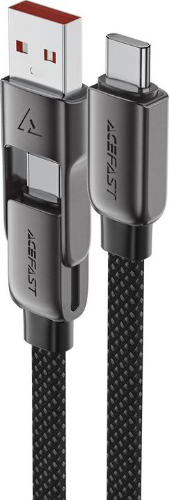 Produktbild Acefast C13-05 USB-C - USB-A / USB-C Cable 480Mb/s 3A 0.2m - Black (0.20 m, 60 W)