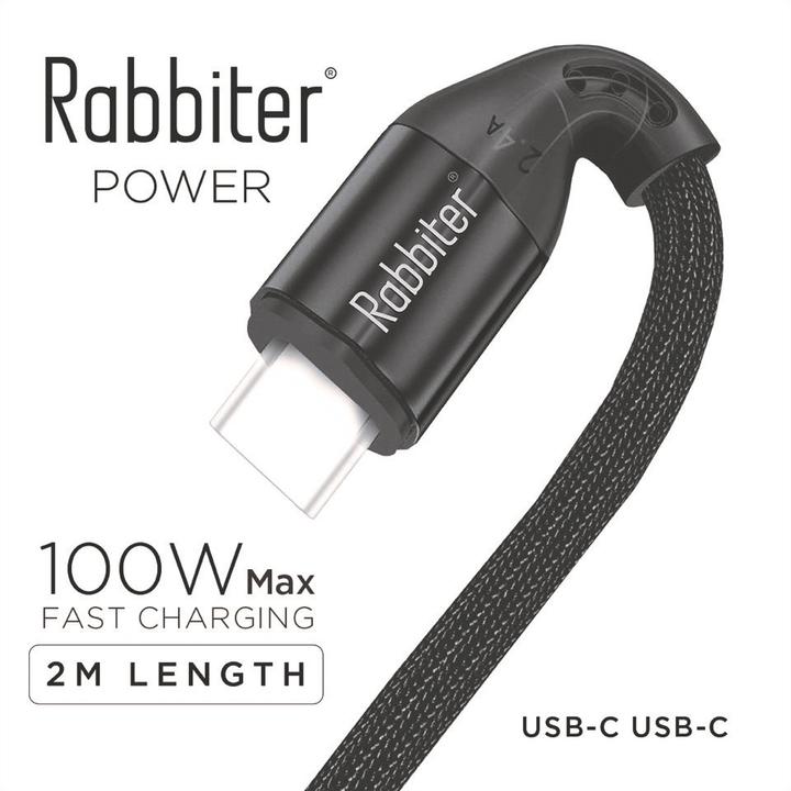 Produktbild Rabbiter Power USB-C Kabel (2 m, USB 3.2 Gen 1, 100 W)