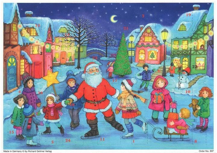 Santa Claus skates