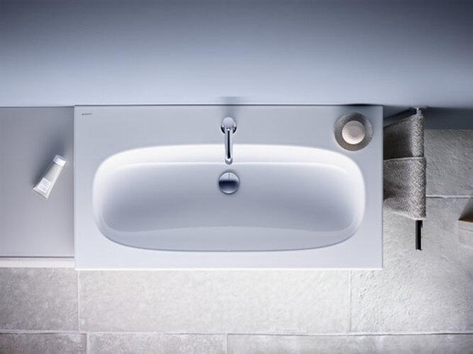 Actual product image Geberit Keramag Acanto furniture washstand Slim 500642, without tap hole, with overflow, 900x480mm (480 mm, 900 mm)