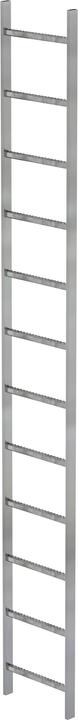 Image du produit Munk Echelle de cuvette Acier galvanisé à chaud 400mm Largeur utile 12 échelons (5 cm)