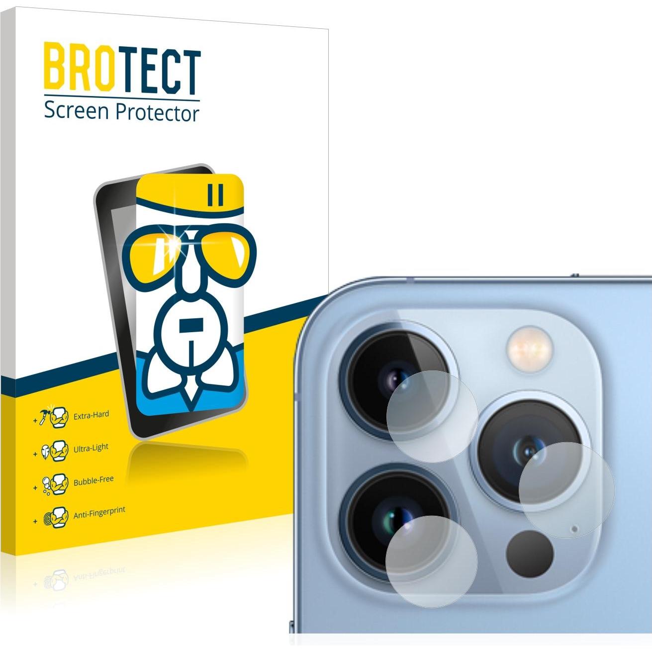 BROTECT AirGlass Panzerglasfolie (1 Stück, Apple iPhone 13 Pro Max), Smartphone Schutzfolie, Transparent
