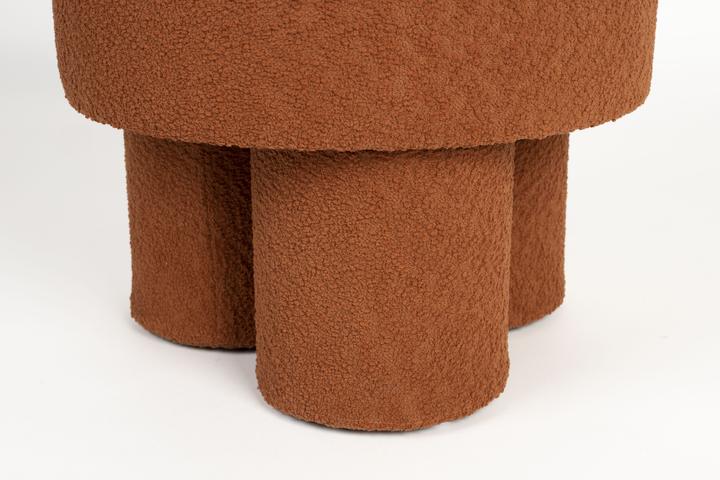 Actual product image Zuiver Stool Marcos Red Brown
