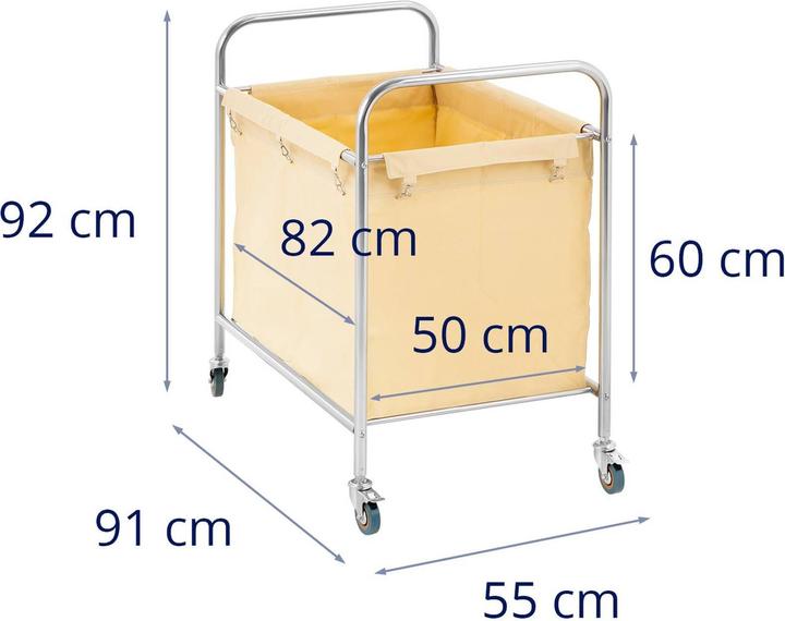 Produktbild Royal Catering Wäschewagen Wäschekorb Wäschesammler Wäschesack Wäsche Transportwagen 250 Liter