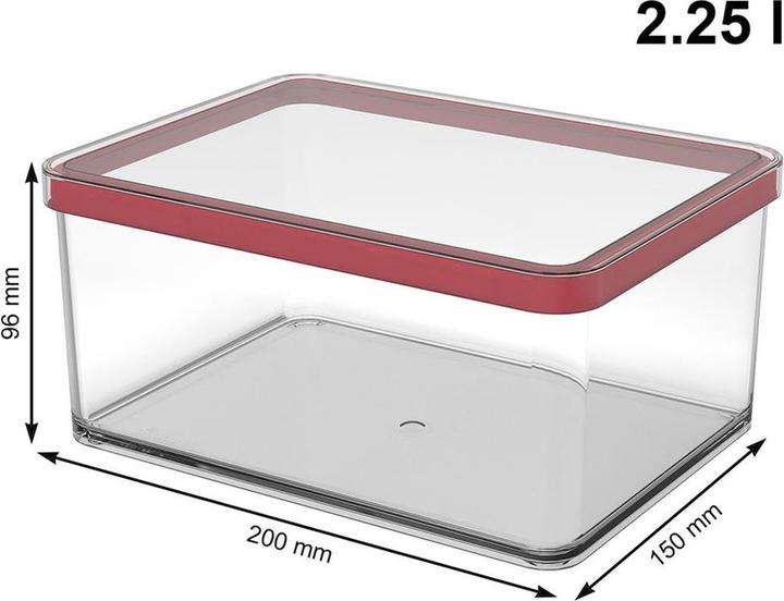 Produktbild Rotho LOFT Vorratsdosen KLAR schwarz (0.23 l)