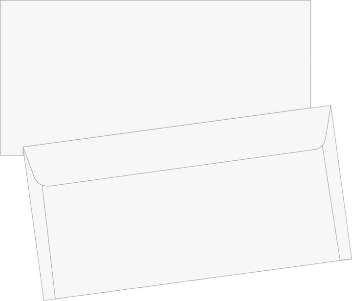 Produktbild Briefumschlag DL (220 x 110 mm, 25 x)