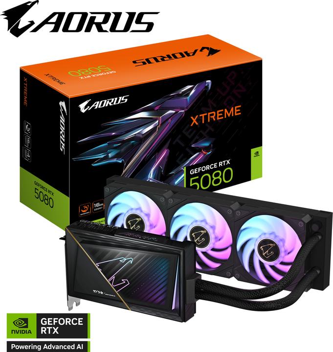 Produktbild Gigabyte AORUS GeForce RTX 5080 Xtreme Waterforce (16 GB)
