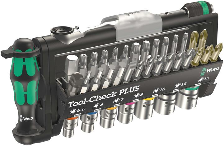 Produktbild Wera Tool-Check PLUS (Innensechsrund TX M10, Innensechsrund TX M15, Innensechsrund TX M30, Kreuz Phillips PH M1, Kreuz Phillips PH M2, Innensechsrund TX M25, Kreuz Pozidriv PZ M1, Kreuz Pozidriv PZ M2, Kreuz Phillips PH M3, Kreuz Pozidriv PZ M3, Innensechsrund TX M20, Innensechsrund TX M40)