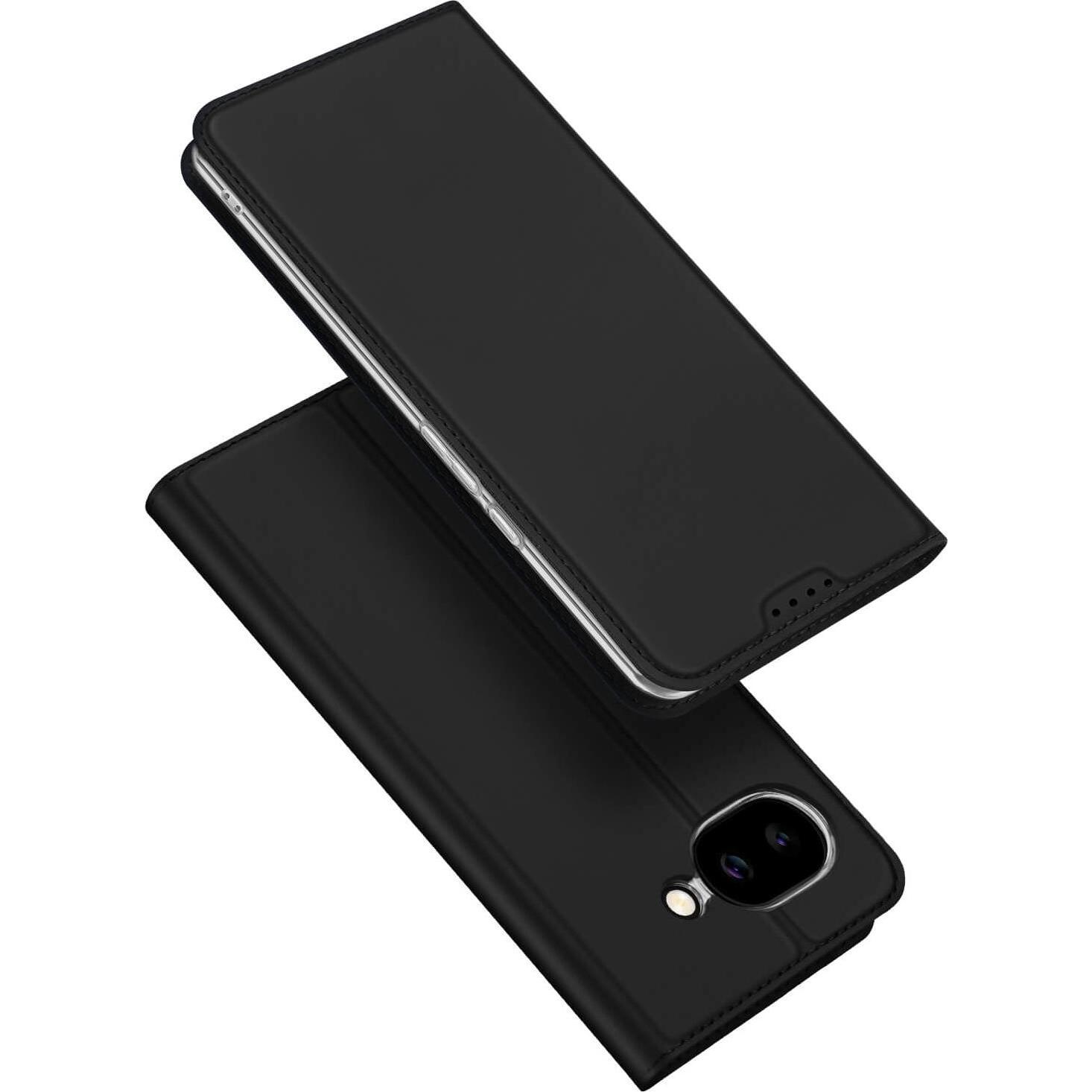 Dux Ducis Google Pixel 10a Wallet Cover Card Holder Stand - Black (Google Pixel 10a), Cover smartphone, Nero