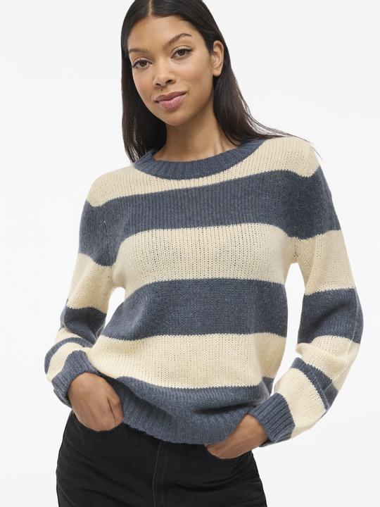 Actual product image Vila VIPOLANA Gestreifter Strickpullover (L)