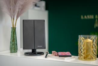 Productafbeelding Humanas HS-ML04 Make-up spiegel met LED-achtergrondverlichting - Zwart