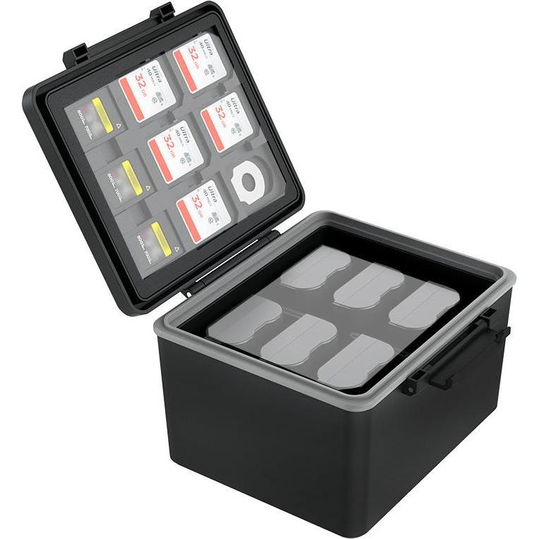 JJC JBC BAT6 Plastic Storage Case, Kameratasche