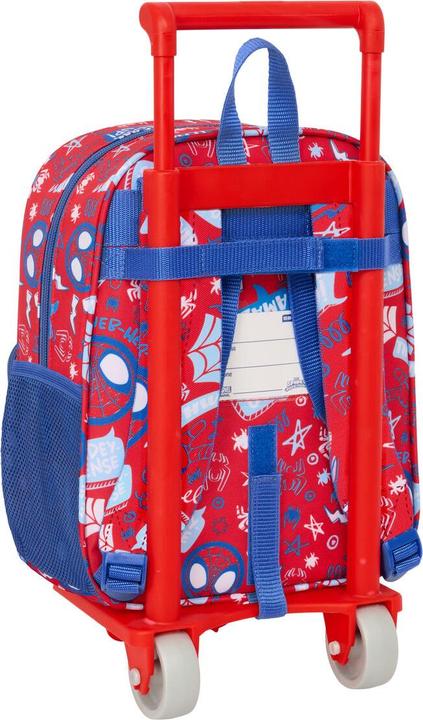 Actual product image Spiderman Schulrucksack mit Rädern Spider-Man Rescue Blau Rot 22 x 27 x 10 cm