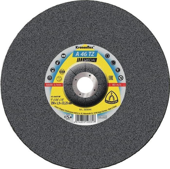 Produktbild Klingspor Trennscheibe INOX A 46 TZ Spezial Ø 230x22,23 mm