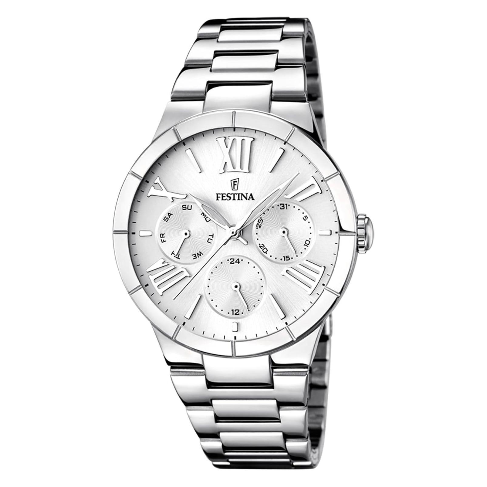 Festina, Armbanduhr, Trend, Silber, (Analoguhr, 37 mm)