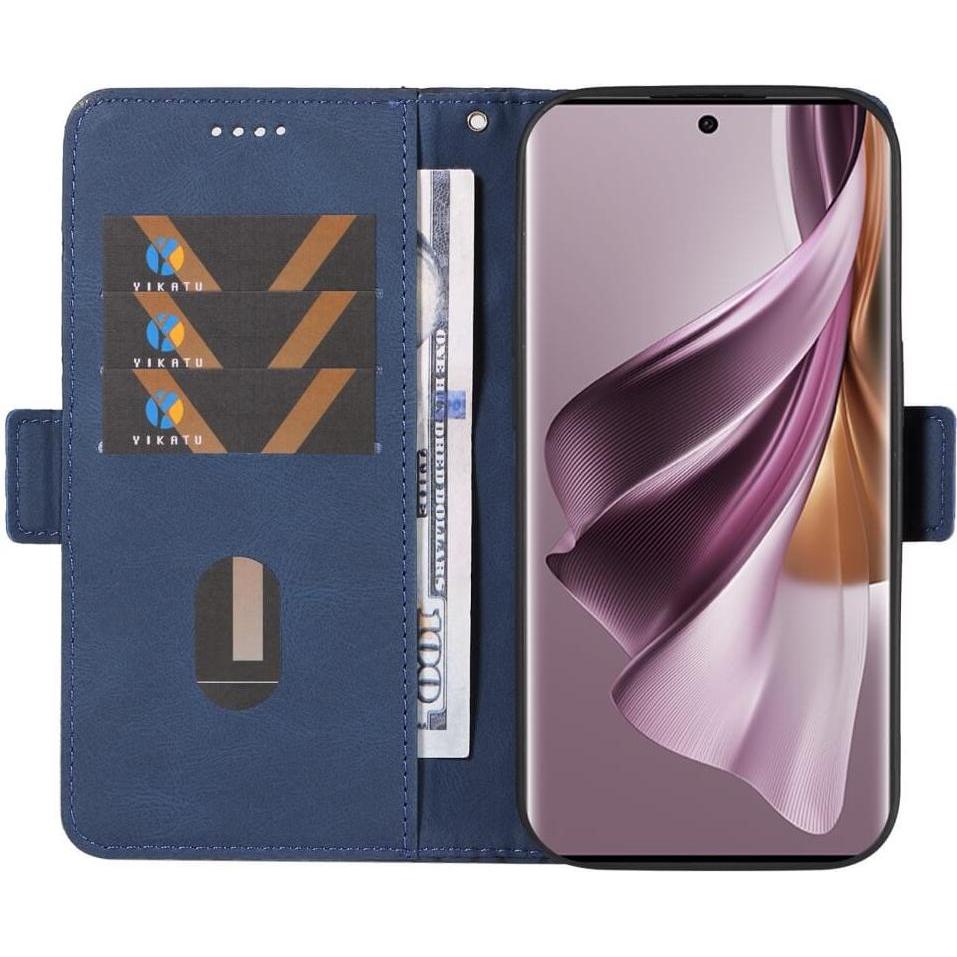 Thumbnail - Cover-Discount OPPO Reno10 / 10 Pro - Etui Hülle Rhombus blau (OPPO Reno 10, Oppo Reno 10 Pro), Smartphone Hülle, Blau