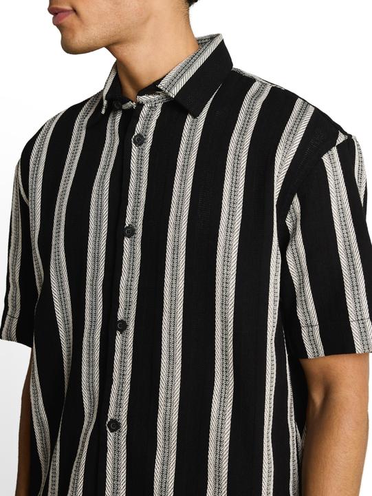 Image du produit Tom Tailor Chemise à manches courtes ample à rayures (XL)