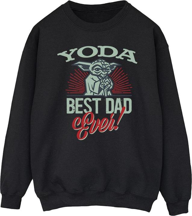 Actual product image Star Wars Mens Mandalorian Yoda Dad Sweatshirt (S)