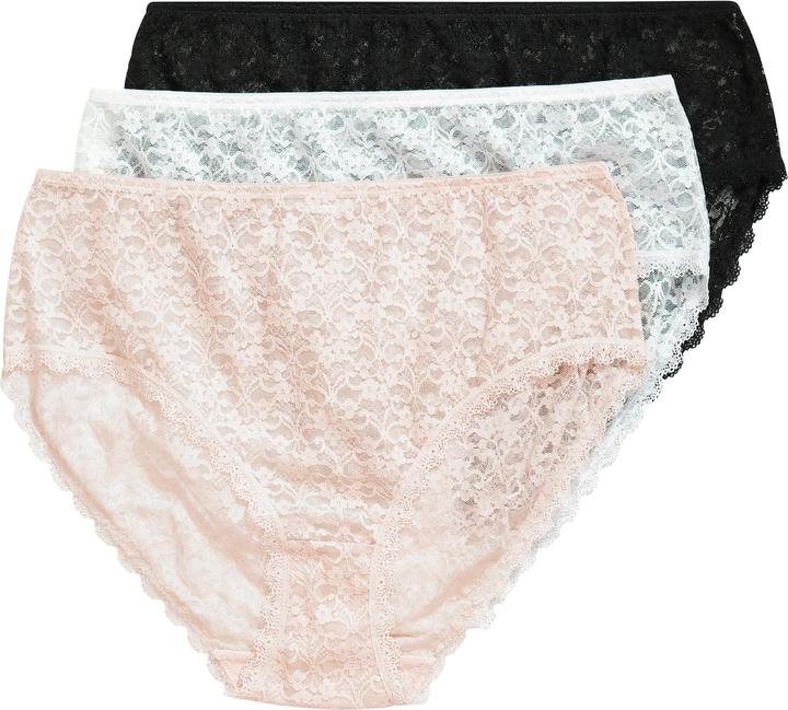 Produktbild TruYou Midislips, 3er-Pack, transparente Spitze (54, 3er Pack)