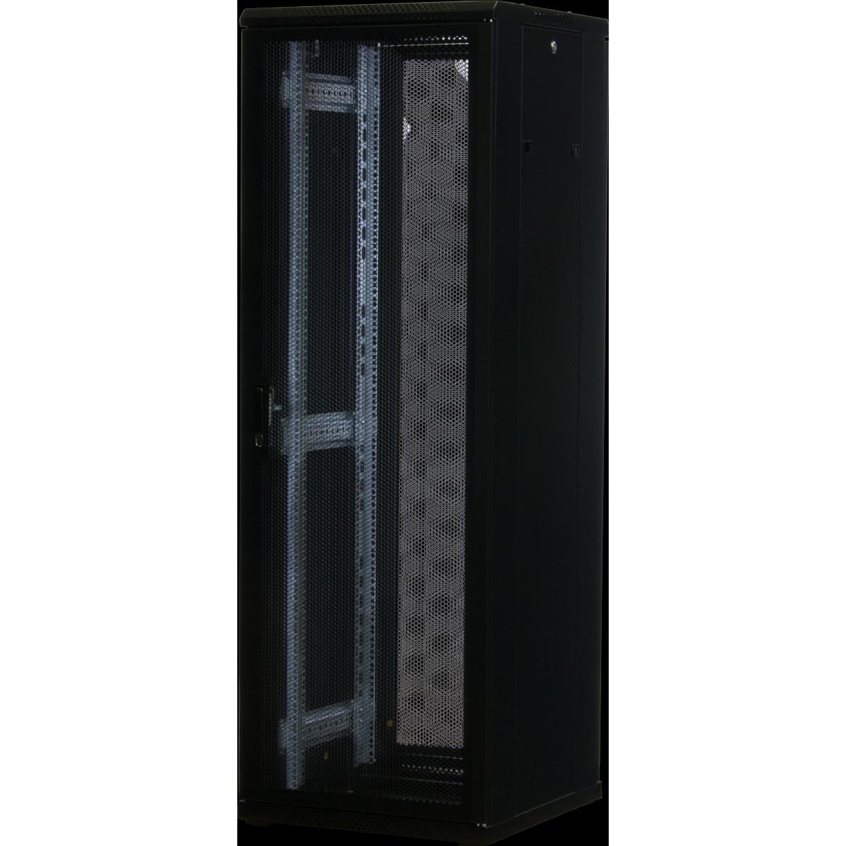 Rockstable 19" 37 HE 600x600x1800mm (19 Zoll Rack), Serverschrank, Schwarz