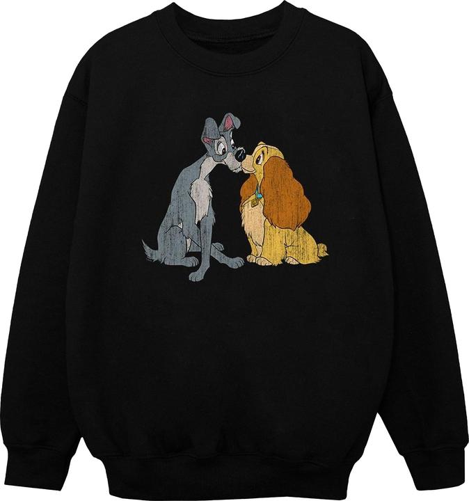 Produktbild Disney Lady And The Tramp Distressed Kiss Sweatshirt Mädchen (104)