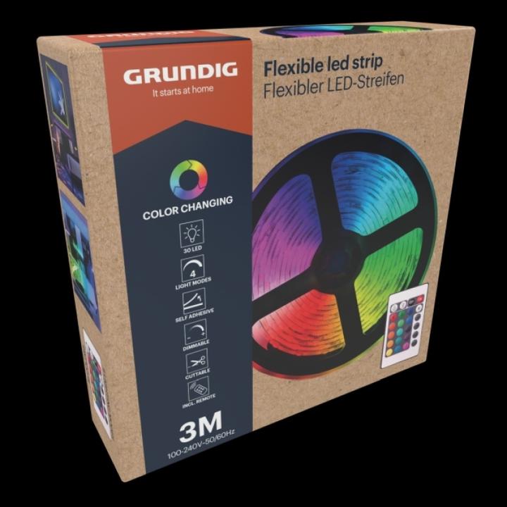Immagine prodotto Grundig Striscia led RGB 60Led/metro PL (RGB, 300 cm, Interno)