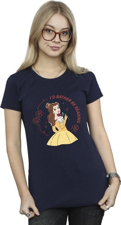 Produktbild Disney Beauty And The Beast I'd Rather Be Reading BaumwollTShirt (XL)