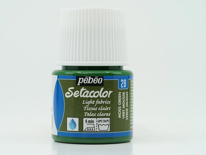 Immagine prodotto Pebeo Setacolor Tessuti Chiari (Verde muschio, 45 ml)