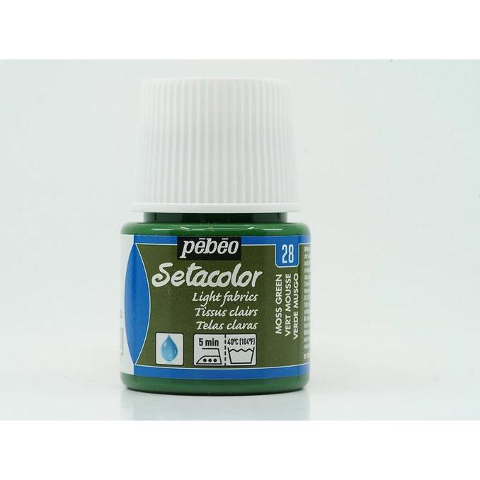 Thumbnail - Pebeo, Künstlerfarbe + Bastelfarbe, Setacolor helle Stoffe (Moosgrün, 45 ml)