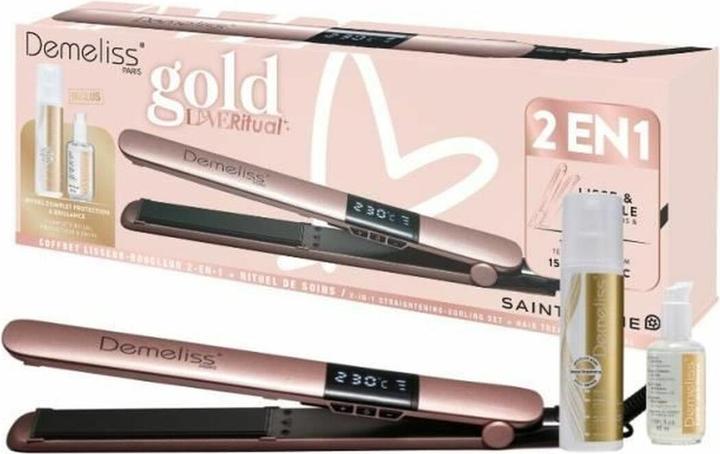 Immagine prodotto Saint Algue Glätteeisen Demeliss Gold Love 25 x 120 mm 2-in-1 (Piastra per capelli)